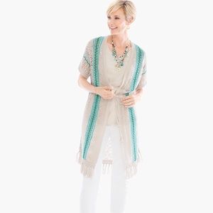 Chico’s Fringe Detail Cardigan, PL